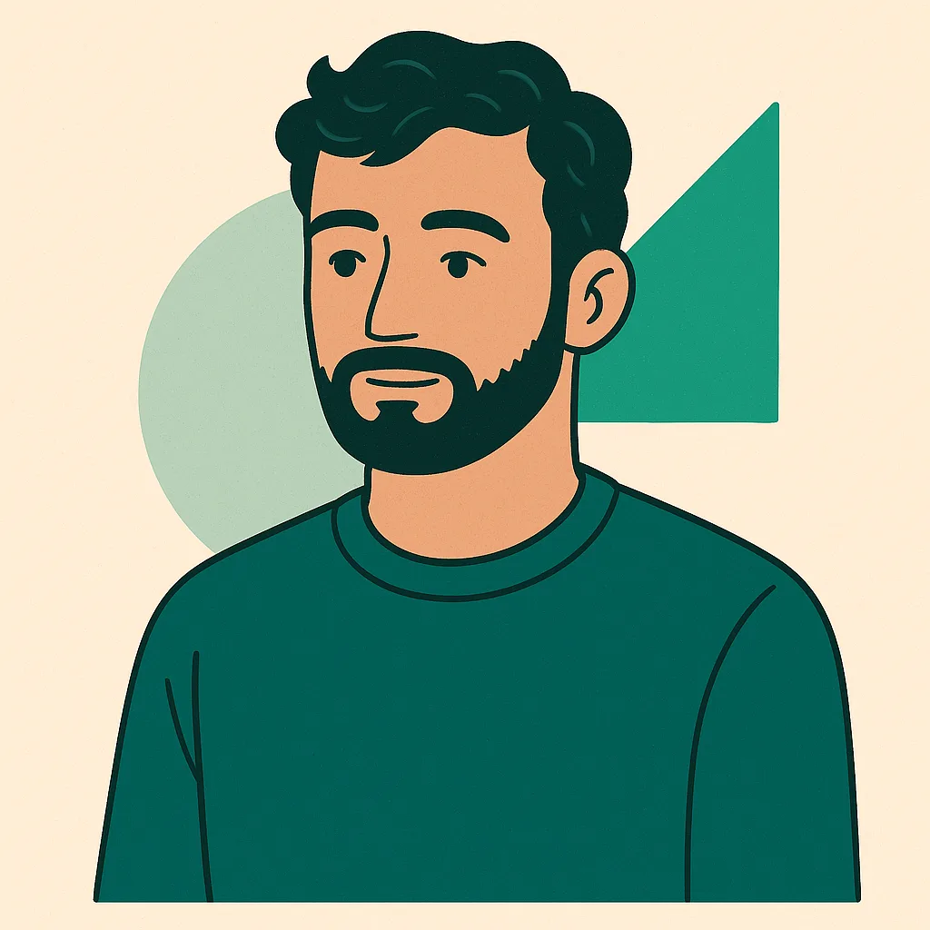 Illustrated portrait of Nadav Ezra
